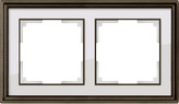 рамка werkel wl17-frame-02 (бронза/белый) WL17-Frame-02 (бронза/белый) 