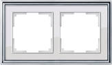 рамка werkel wl17-frame-02 (хром/белый) WL17-Frame-02 (хром/белый) 