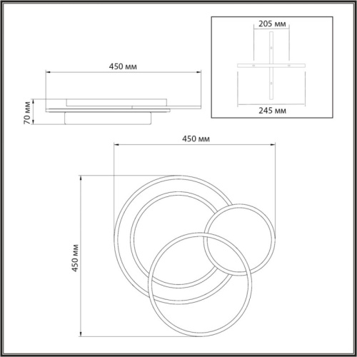 накладная люстра sonex 7735/80l 7735/80L  фото 9